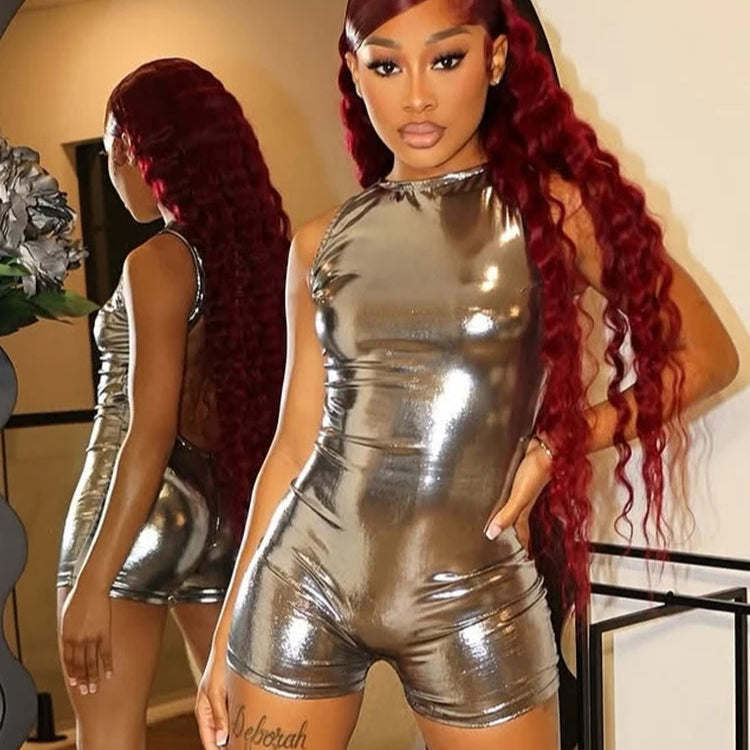 Chrome Baby Playsuit